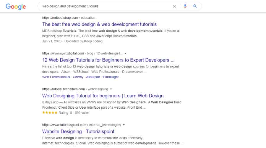 meta description example