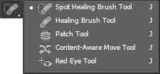photoshop healing brush tool group 