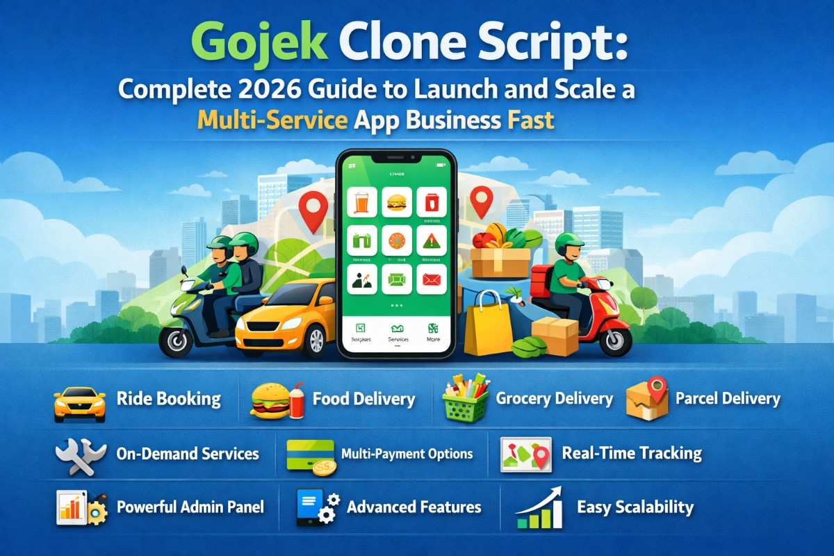 Gojek Clone Script: Complete 2026 Guide to Launch and Scale a Multi-Service App Business Fast