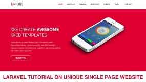 Laravel Tutorial Single page Website Development Part 8