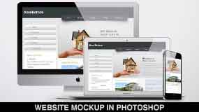 how to replicate a website design in photoshop?